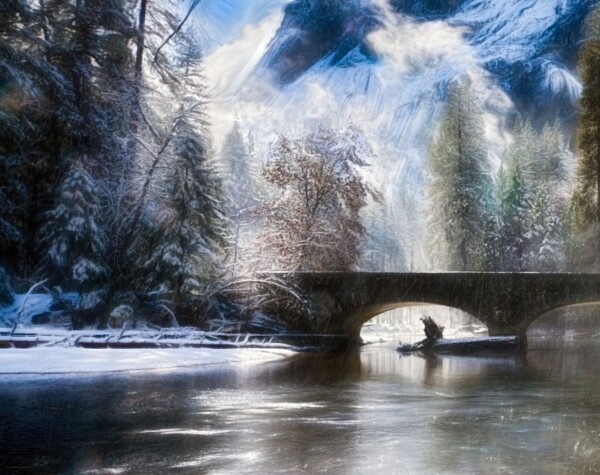 By Michael Piraino Ahwahnee bridge Yosemite National Park