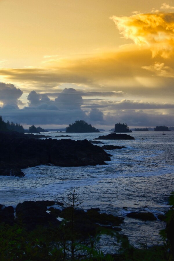 By Michael Piraino Sunrise over islands in the sound, Vancouver Island, Canada