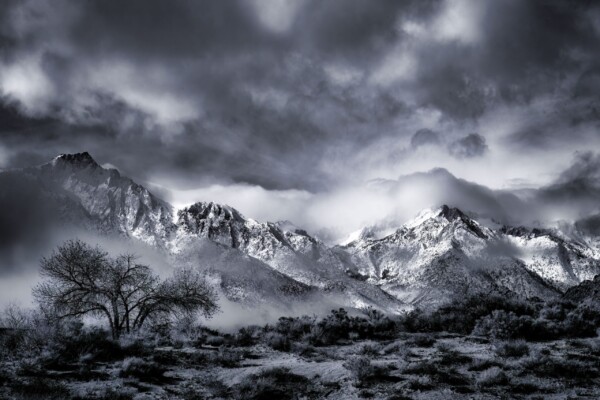 By Michael Piraino Eastern Sierra Nevada Mountains from Owens Valley in winter