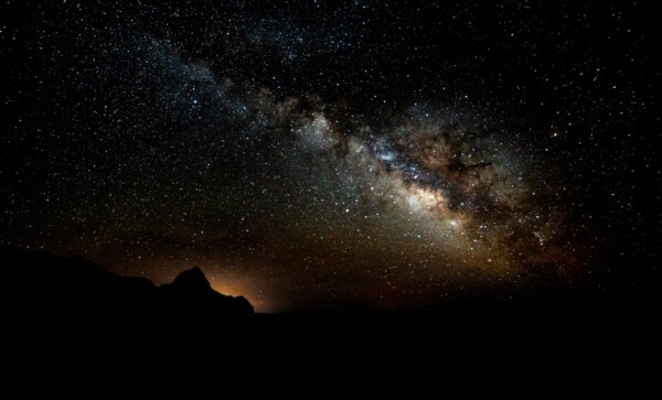 By Michael Piraino Milky Way and Mountain Silhouette
