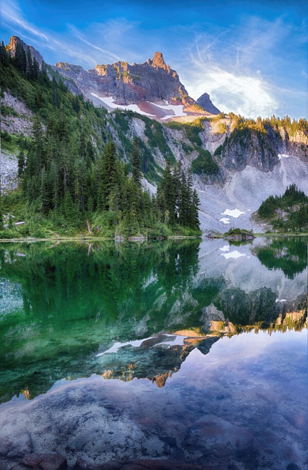 By Michael Piraino Alpine lake, Mount Rainier, 2016