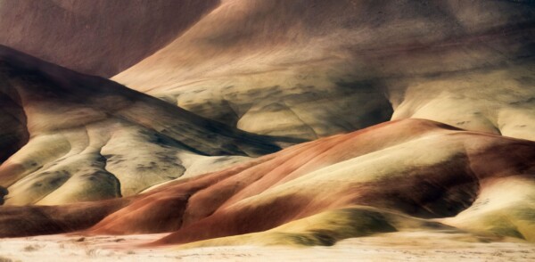 By Michael Piraino Painted hills vibrant red yellow