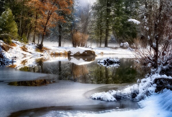 By Carin Piraino Yosemite National Park winter river