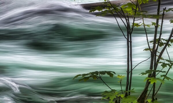 By Michael Piraino long exposure flowing river water in emerald green