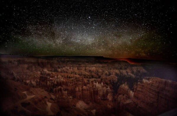 By Michael Piraino Stars above hoodoos in Bryce Canyon National Park