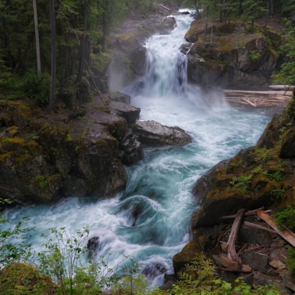 By Michael Piraino Mount rainier waterfall vibrant