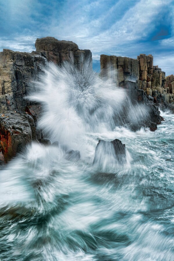 By Michael Piraino Surf waves basalt sea ocean storm