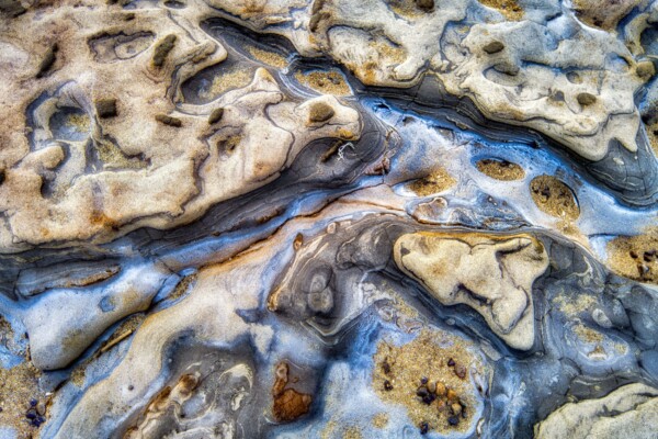 By Michael Piraino Rock formation abstract at Weston Beach, Point Lobos California